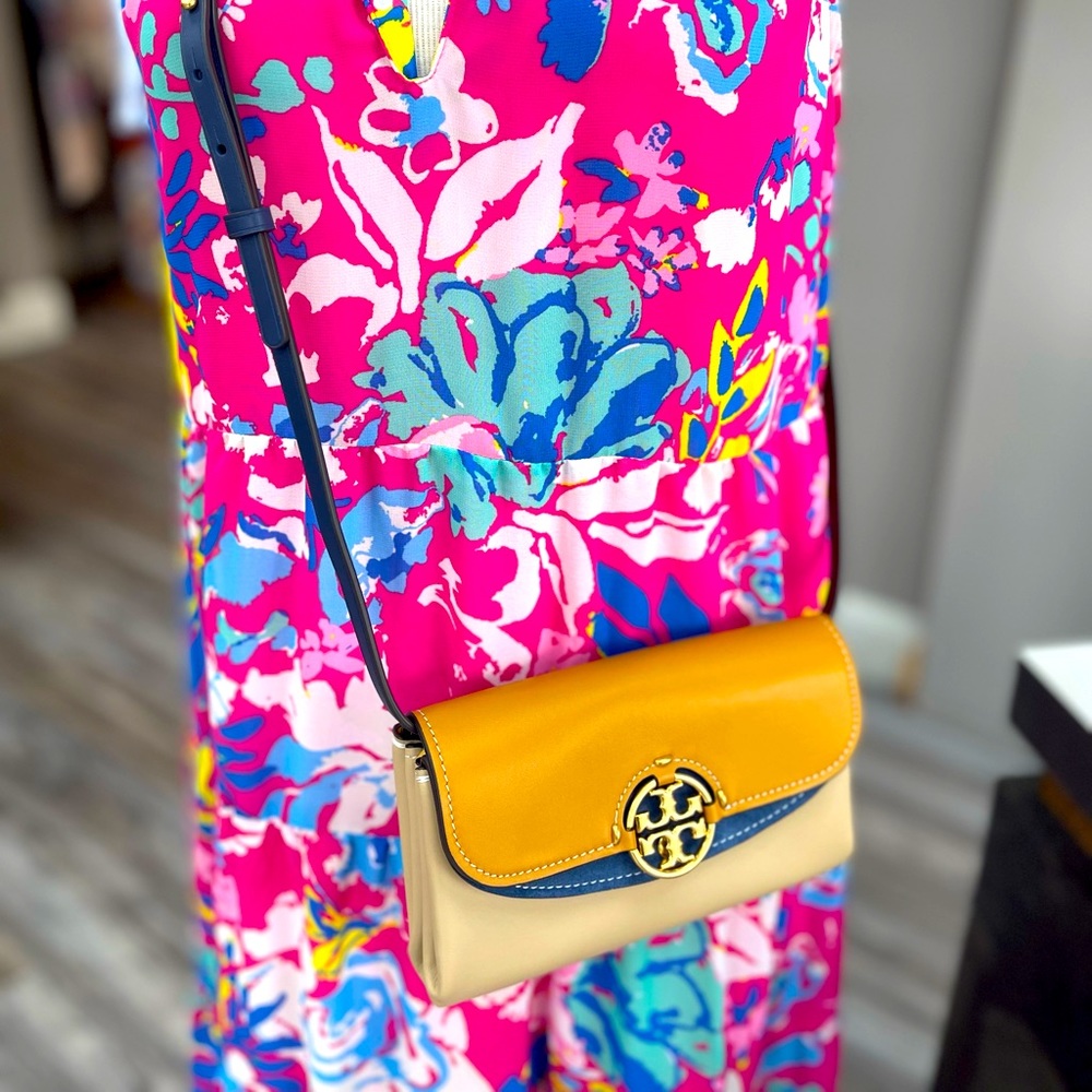 Tory Burch Tan Miller Wallet Crossbody
